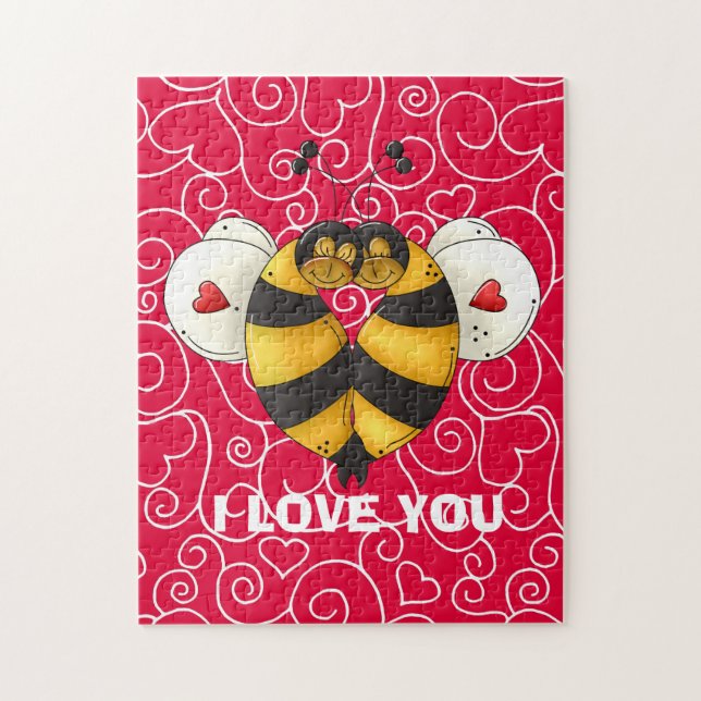 Te Amo Bee Puzzle (Vertical)
