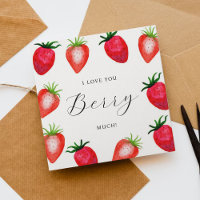 ¡Te Amo Berry Mucho! Tarjeta El día de San Valentí