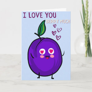 Te amo Berry una tarjeta de San Valentín muy diver