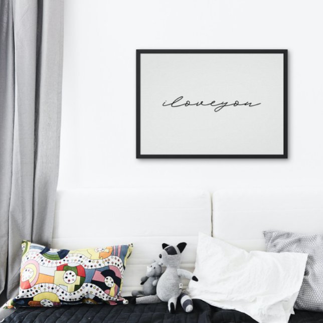 te amo | blanco negro | Arte minimalista (Subido por el creador)