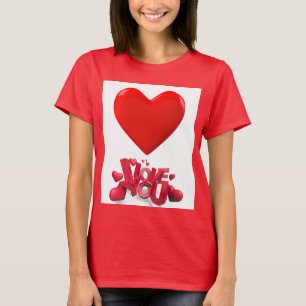 Te amo - Camiseta de mujeres románticas de corazón