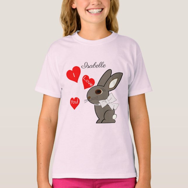 "¡Te Amo!" Camisetas chicas (Anverso)