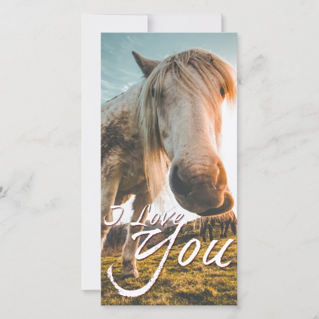 Te amo con mirar Caballo (Anverso)