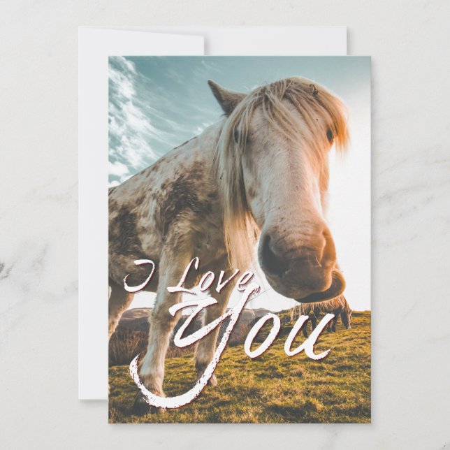 Te amo con mirar Caballo (Anverso)