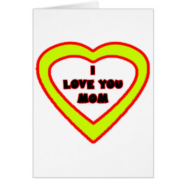 Te amo corazón amarillo de la MAMÁ el regalo de