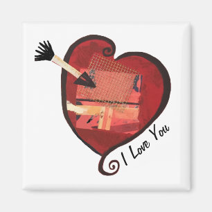 Te amo, corazón imán