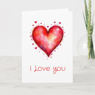 Te Amo Corazones diseño Tarjeta