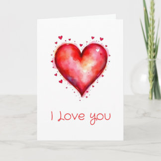 Te Amo Corazones diseño Tarjeta