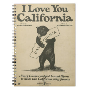 Te amo cuaderno de California