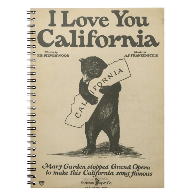 Te amo cuaderno de California (Frente)