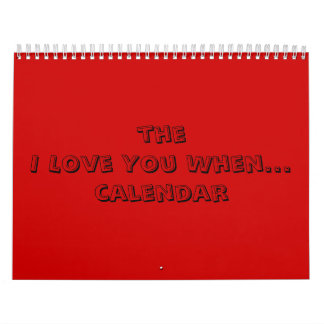 te amo cuando… calendario
