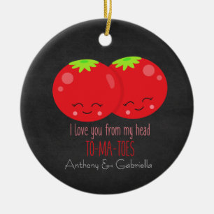 Te Amo De La Cabeza A Mi Ornamento De Tomates