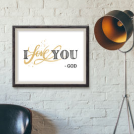 Te amo, de la impresión de arte de Dios