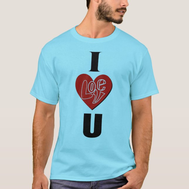 Te Amo Diseño Único De Camisetas (Anverso)