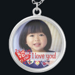 TE AMO EL collar<br><div class="desc">Este collar de bonito "I Love You" hace un bigote hermoso. Use la sección "Personalizar" de su derecho para añadir su propio texto y foto. Si tienes preguntas o necesitas ayuda para personalizar este collar, contáctame en info@cheryldanielsart.com.</div>