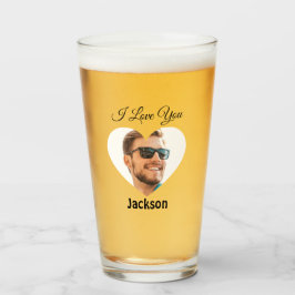 Te Amo El Corazón Personaliza El Vidrio