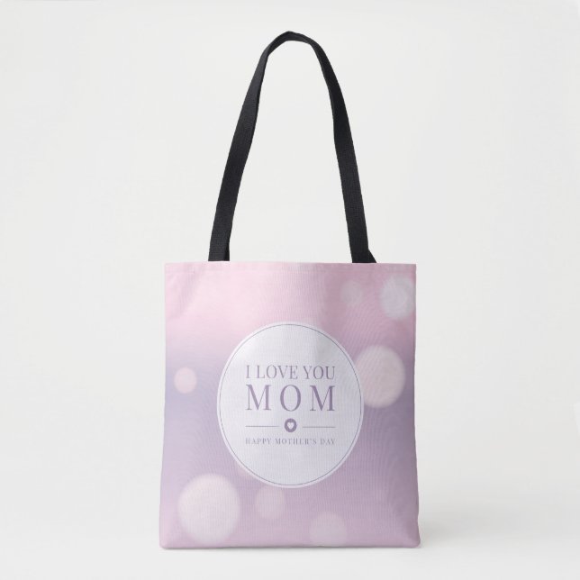 Te amo el día de mamá | Bolsa de Tote (Anverso)