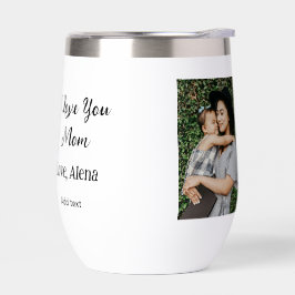 Te amo el día de mamá elegante agregar texto de fo