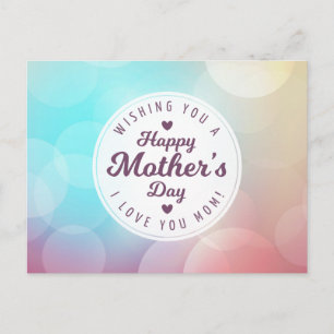 Te amo el día de mamá   Postal