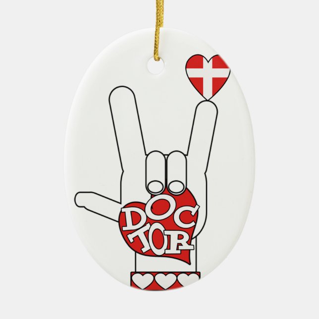 TE AMO EL ORNAMENTO DE LA NAVIDAD SIMBÓLICA (Frente)