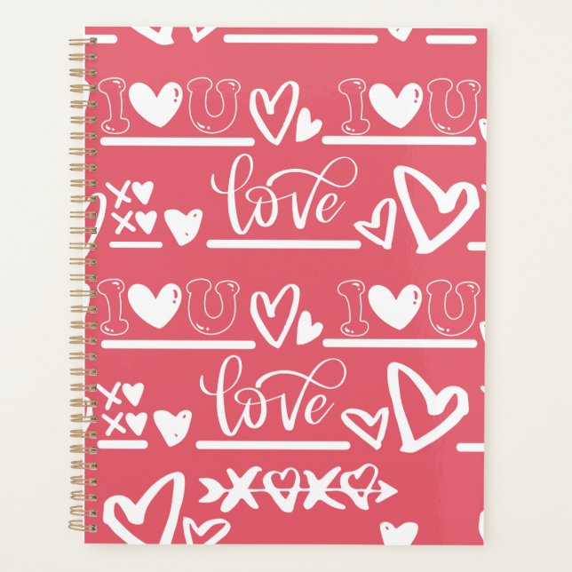 Te Amo El Planificador De Calendario XOXO (Anverso)