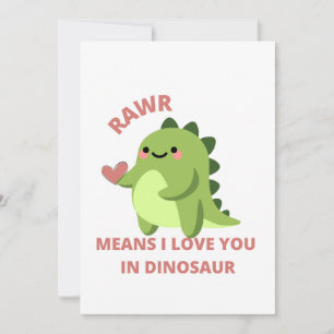Te amo en dinosaurio
