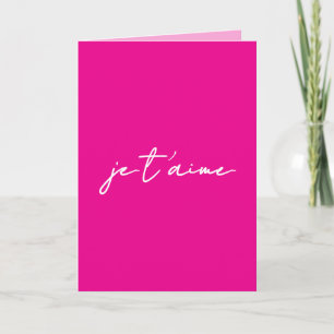 Te Amo en Francés - Tarjeta del Día de San Valentí