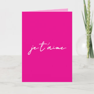 Te Amo en Francés - Tarjeta del Día de San Valentí