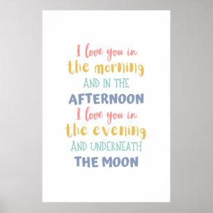 Te Amo en la Mañana Arte Colorido Skidamarink