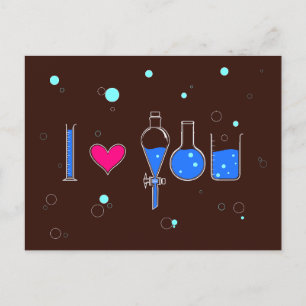 "Te amo" escrito con postal de vidrio