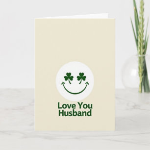 Te Amo Esposo Tarjeta de Sonrisa Verde
