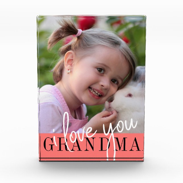 Te amo foto de la abuela (Anverso)