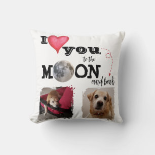 Te Amo Hasta la Luna Almohada Decorativa