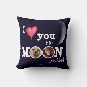 Te Amo Hasta la Luna Almohada Decorativa Personali