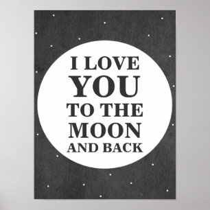 Te Amo Hasta La Luna Y De Regreso   Póster