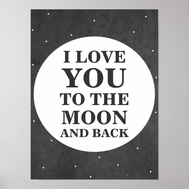 Te Amo Hasta La Luna Y De Regreso | Póster (Frente)