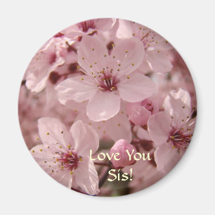 ¡Te amo hermana! Regalos de imán Flores de flor ro