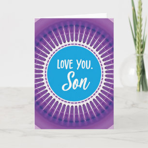 Te Amo Hijo Tarjeta Personalizada