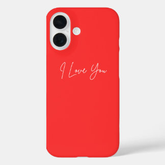 Te amo iPhone 16 Pouch - Funda romántico lindo