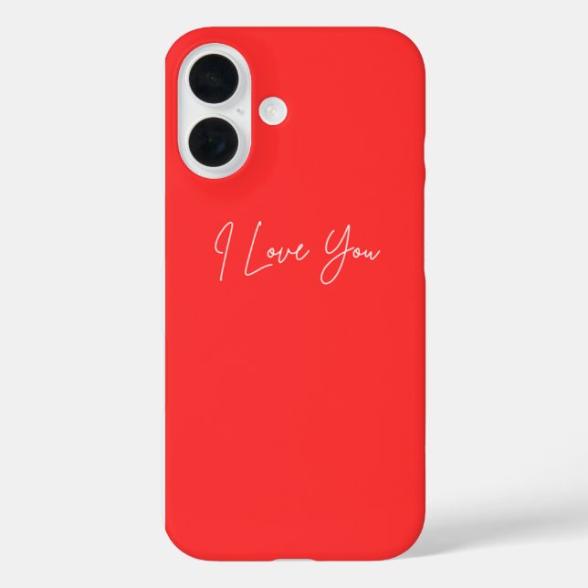 Te amo iPhone 16 Pouch - Funda romántico lindo (Reverso )