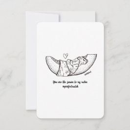 Te amo - Jamón y Melón, tarjeta plana