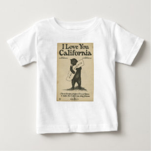 Te amo la camisa del niño de California