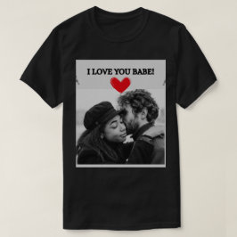 Te amo la camiseta de los hombres de manga corta n
