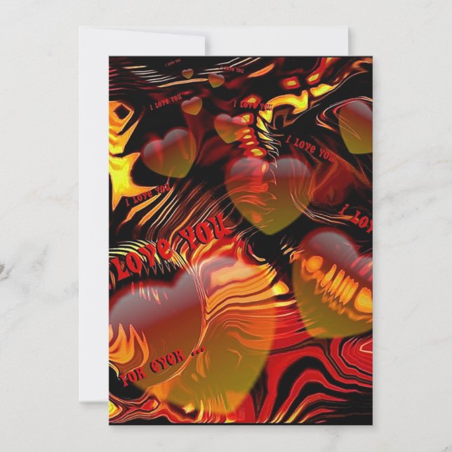 Te amo la invitación (Anverso)