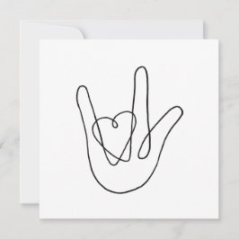 Te amo la postal del Rótulo