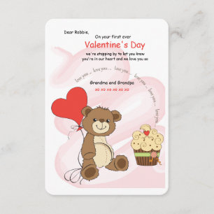 Te amo la tarjeta de El día de San Valentín Oso