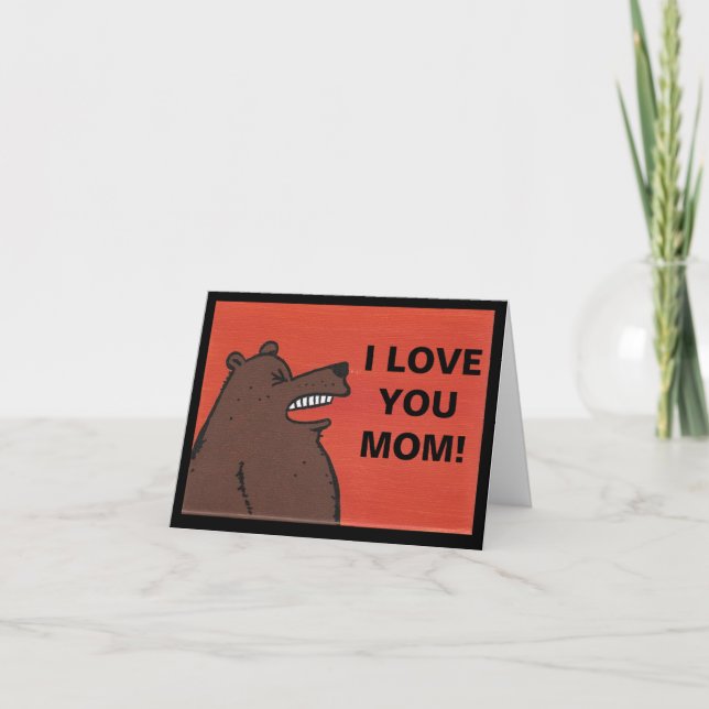 Te amo la tarjeta de mamá (Anverso)
