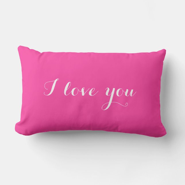 Te Amo Lanzar Almohada Personalizada (Anverso)