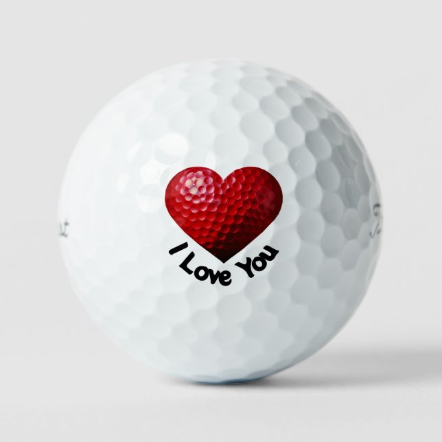 Te Amo Las Bolas De Golf El día de San Valentín (Anverso)