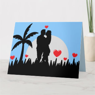 TE AMO LAS TARJETAS TROPICALES DE LA PLAYA ROMÁNTI